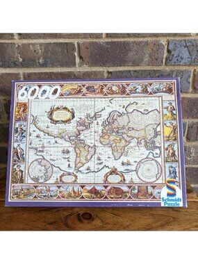 Schmidt, Ancient World Map, Willem Blaeu, 6000 Piece Puzzle Sealed Pieces SEE